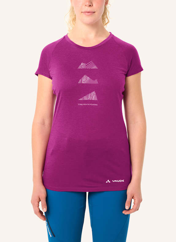 VAUDE Funktionsshirt W TEKOA WOOL T-SHIRT PINK/ FUCHSIA