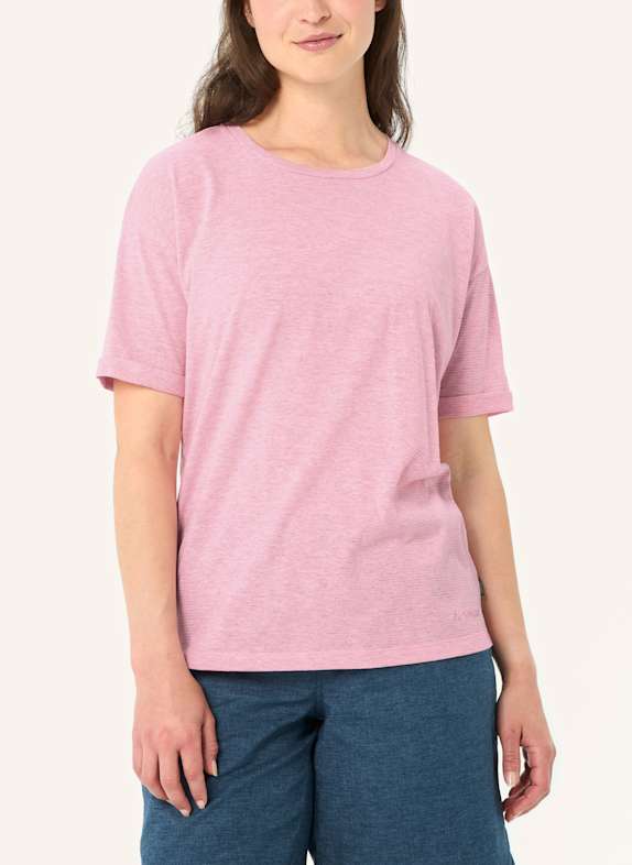 VAUDE T-Shirt MINEO HELLLILA / HELLROSA