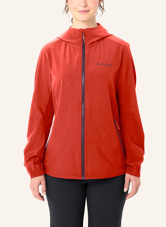 VAUDE Softshell-Jacke W ELOPE WIND JACKET ROT