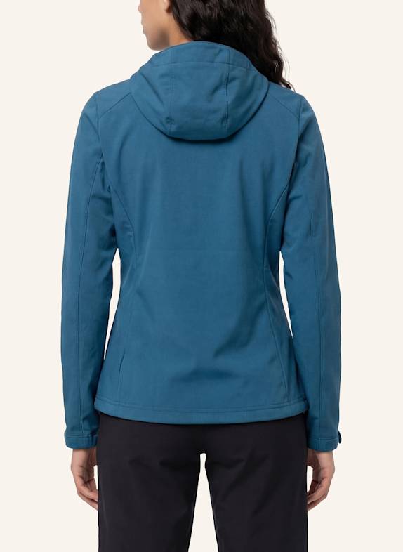VAUDE Softshell-Jacke W OSSOLA HOODY JACKET BLAU