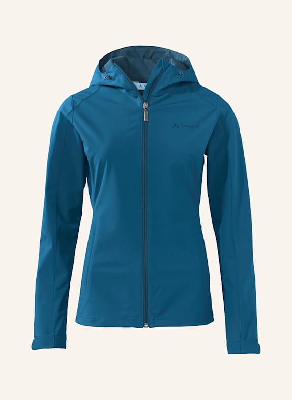 VAUDE Softshell-Jacke W OSSOLA HOODY JACKET BLAU