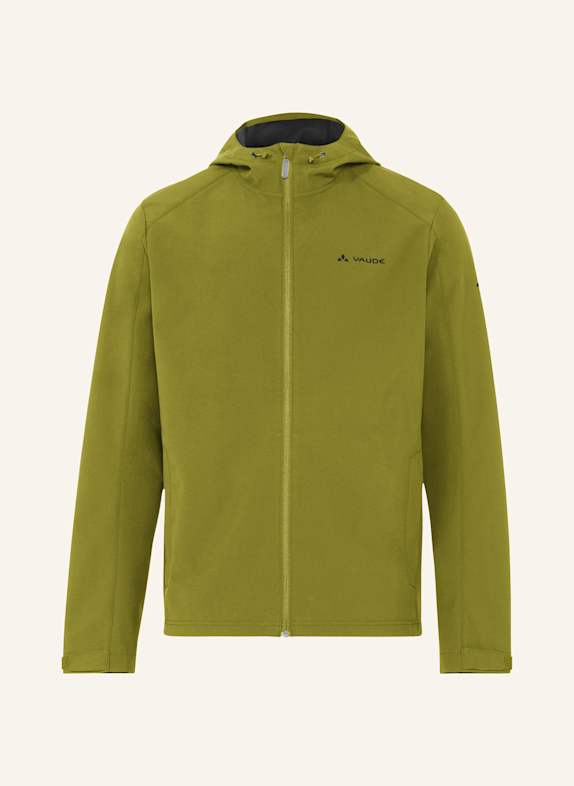 VAUDE Softshell-Jacke M OSSOLA HOODY JACKET GRÜN