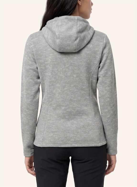 VAUDE Fleecejacke W TIKOMA HOODY JACKET II GRAU