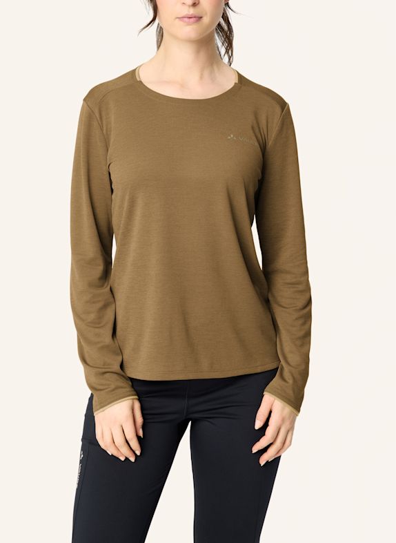 VAUDE Funktionsshirt W ESSENTIAL LS T-SHIRT BEIGE