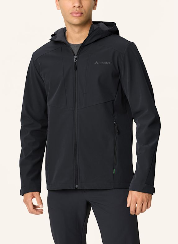 VAUDE Softshell-Jacke M CYCLONE HOODED J II SCHWARZ