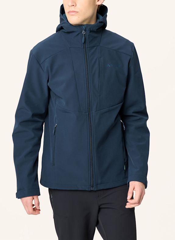 VAUDE Softshell-Jacke M CYCLONE HOODED J II BLAU