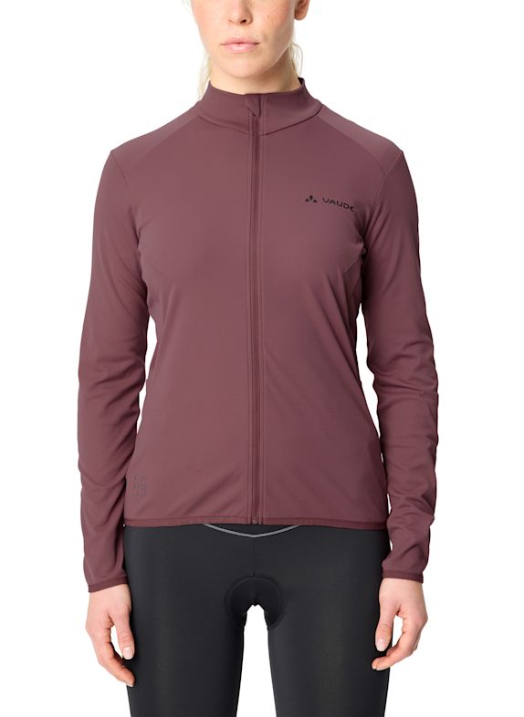 VAUDE Radtrikot W MATERA LS TRICOT II DUNKELROT / ALTROSA