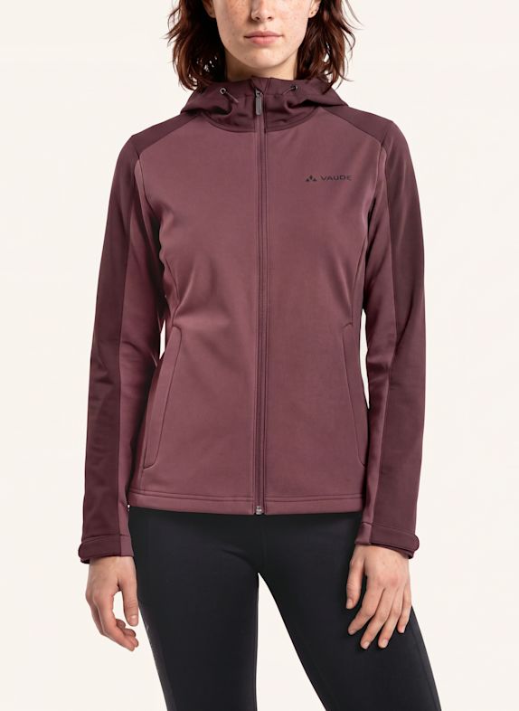VAUDE Softshell-Jacke W MANANG SOFTSHELL JACKET DUNKELROT / ALTROSA