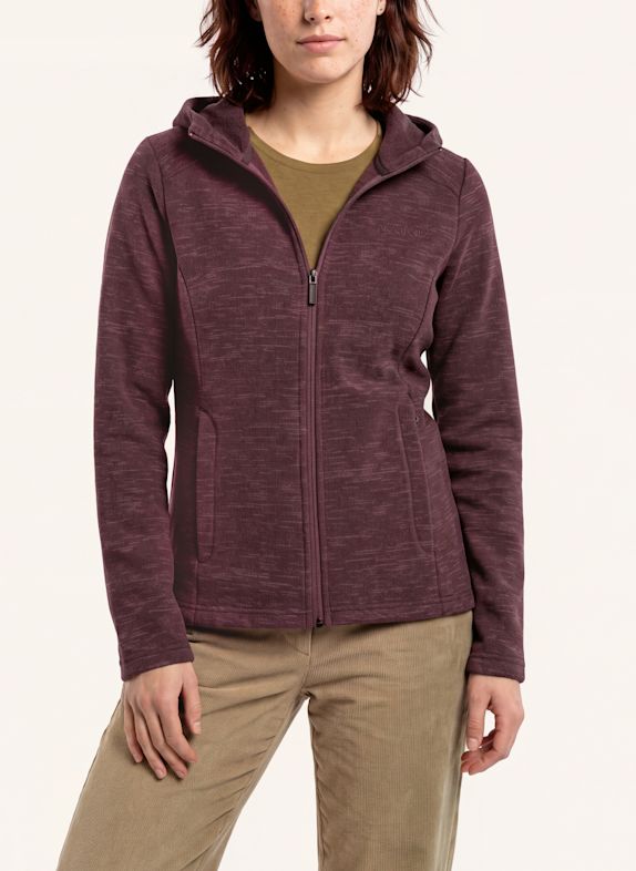 VAUDE Fleecejacke W TIKOMA HOODY JACKET II DUNKELROT / ALTROSA