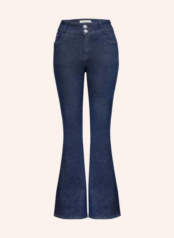 ITEM m6 Flared Jeans HIGH RISE DENIM DUNKELBLAU