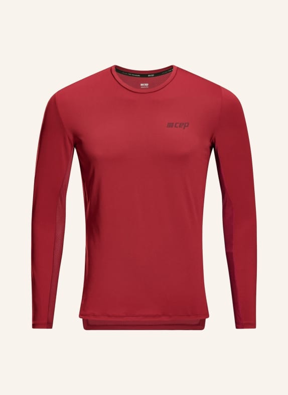 cep Laufshirt THE RUN LONG SLEEVE DUNKELROT