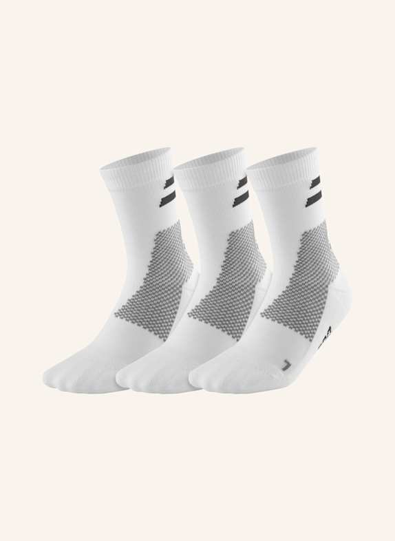 cep Sportsocken 3ER PACK TRAINING MIDCUT mit Kompression WEISS