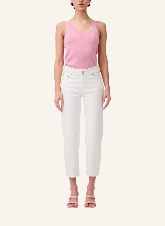 ITEM m6 7/8-Jeans CROPPED HIGH RISE DENIM WEISS