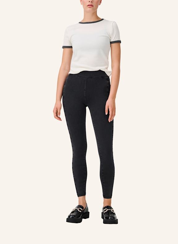 ITEM m6 Leggings BIKER mit Shapingeffekt SCHWARZ