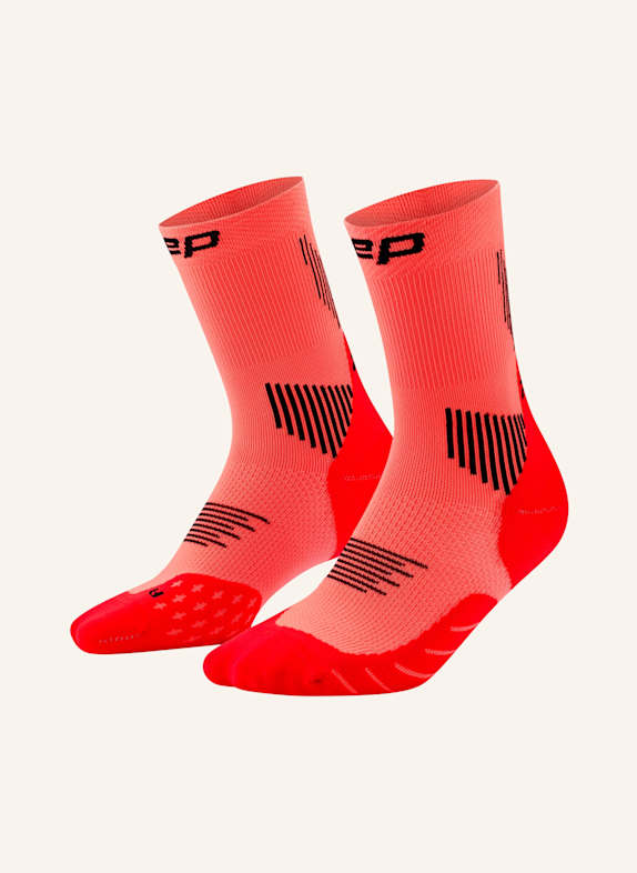 cep Laufsocken CORE RUN MID CUT NEONORANGE