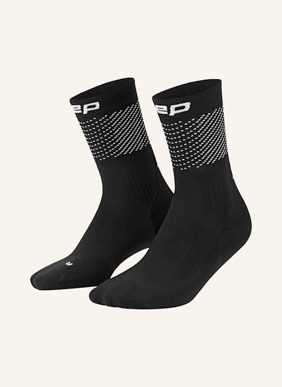 cep CEP CEP pro run reflective socks, mid cut, 3.0, men SCHWARZ