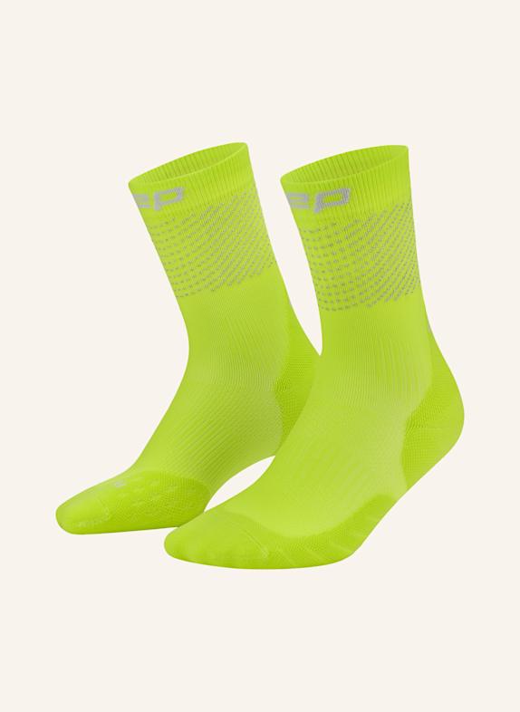 cep CEP CEP pro run reflective socks, mid cut, 3.0,  women HELLGRÜN