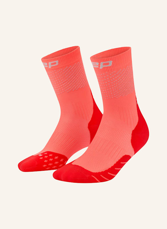 cep CEP CEP pro run reflective socks, mid cut, 3.0,  women NEONORANGE
