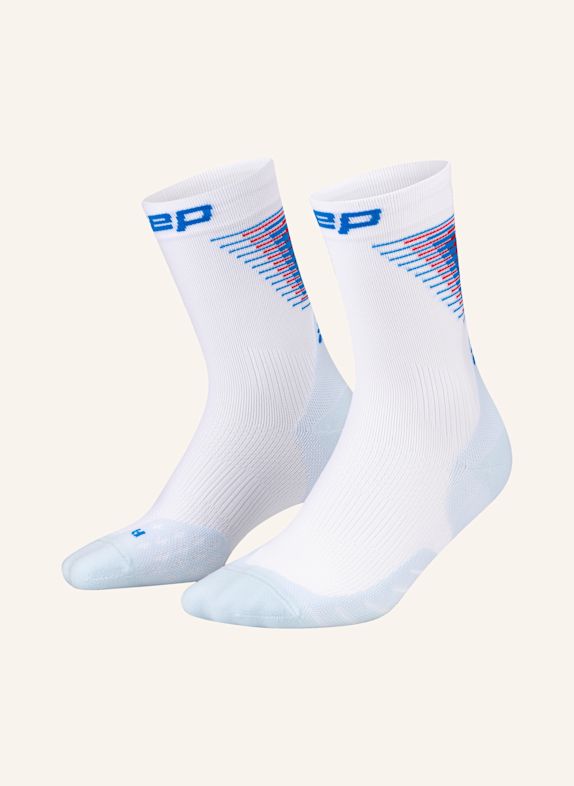 cep CEP CEP run edt. halo socks, mid cut, women WEISS / BLAU