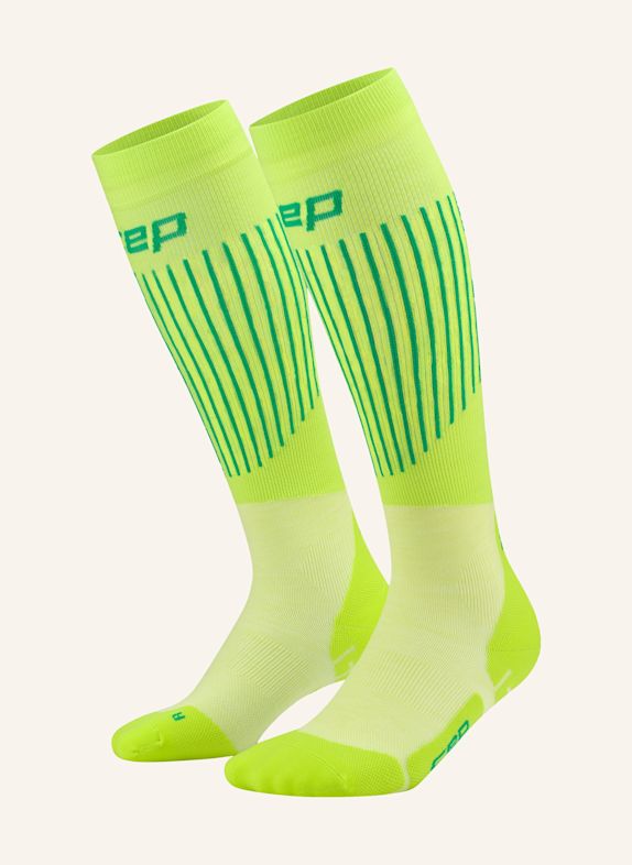 cep Skisocken ULTRALIGHT COMPRESSION - TALL 3.0 HELLGRÜN / GRÜN