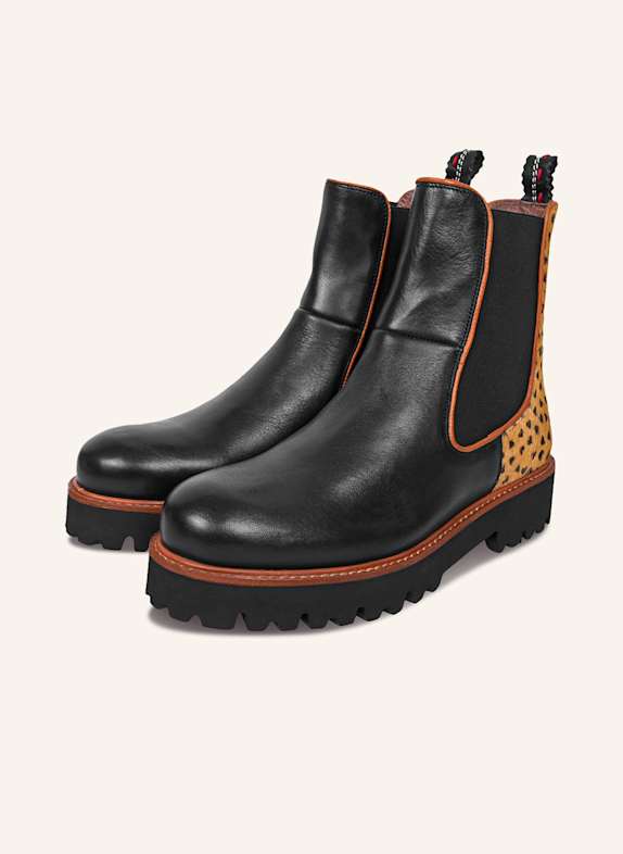 CRICKIT  Boot NOLA SCHWARZ/ COGNAC