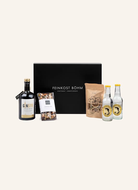 Feinkost Böhm Geschenkbox GIN TONIC SCHWARZ