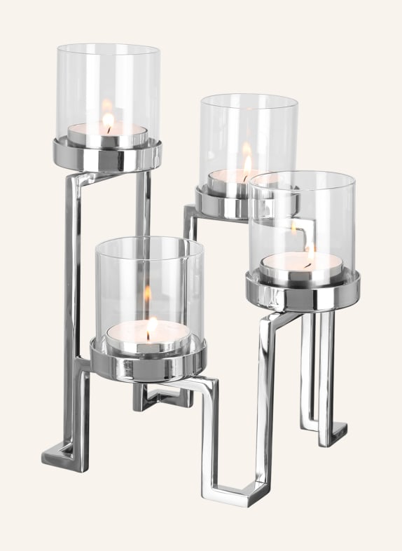 Fink Leuchter, 4-flammig GRANT SILBER