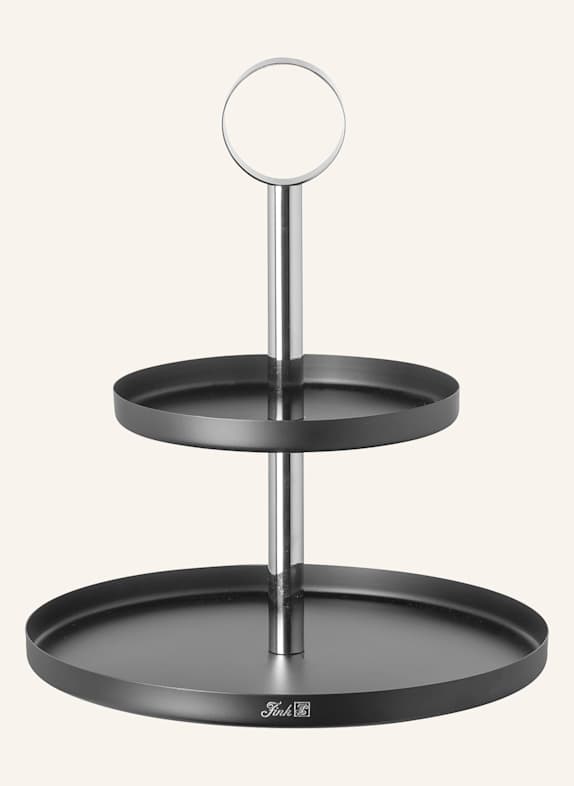 Fink 2er Etagere BILBAO SCHWARZ/ SILBER