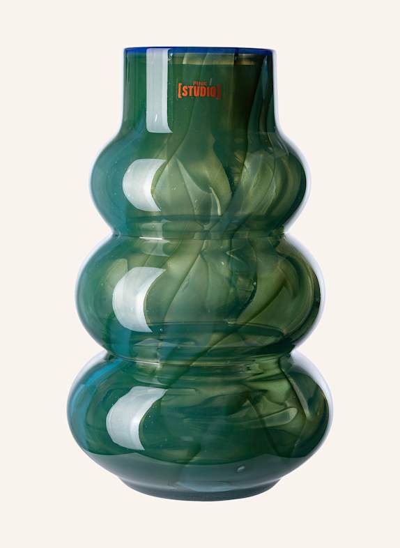 Fink Studio Vase WAVE FRONT GRÜN/ TÜRKIS