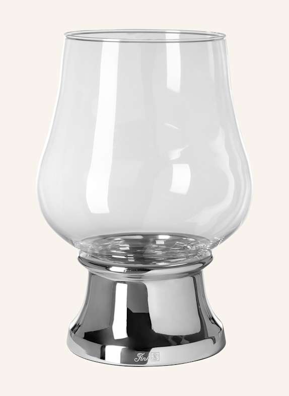Fink Windlicht mit Glas PALINA SILBER