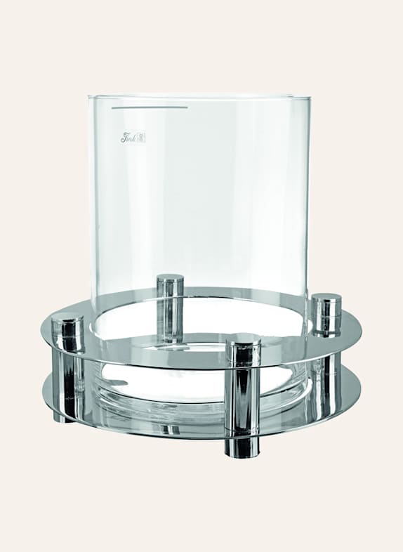 Fink Windlicht mit Glas RICARDO SILBER