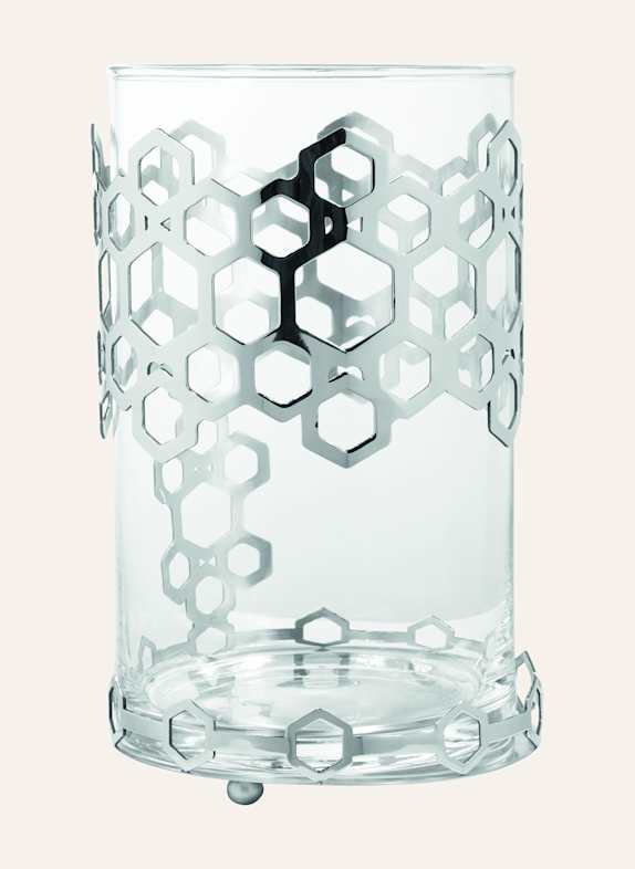 Fink Windlicht mit Glas DELIGHT SILBER