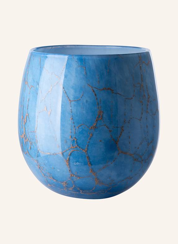 Fink Windlicht, Vase COSMIC BLAU/ GOLD