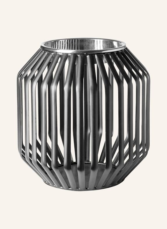 Fink Windlicht ohne Glas MURRAY SCHWARZ / SILBER