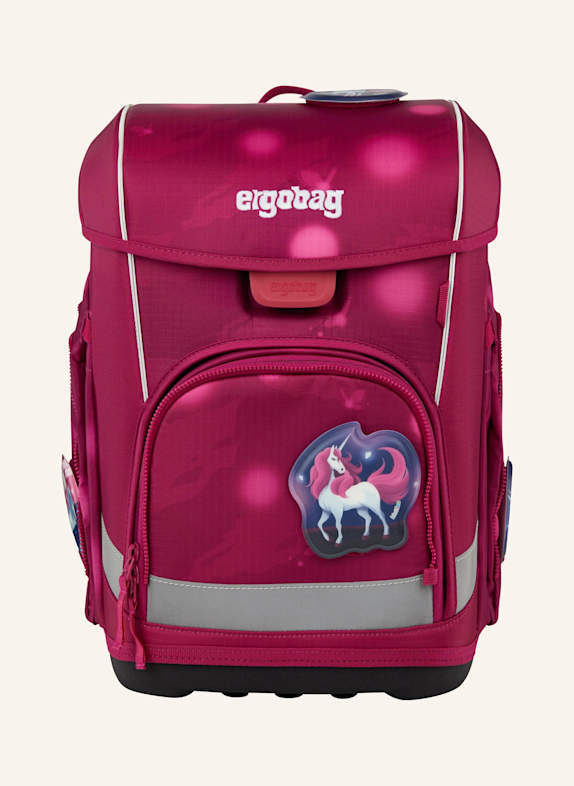 ergobag Schulranzen-Set CUBO LIGHT SET LILA/ FUCHSIA