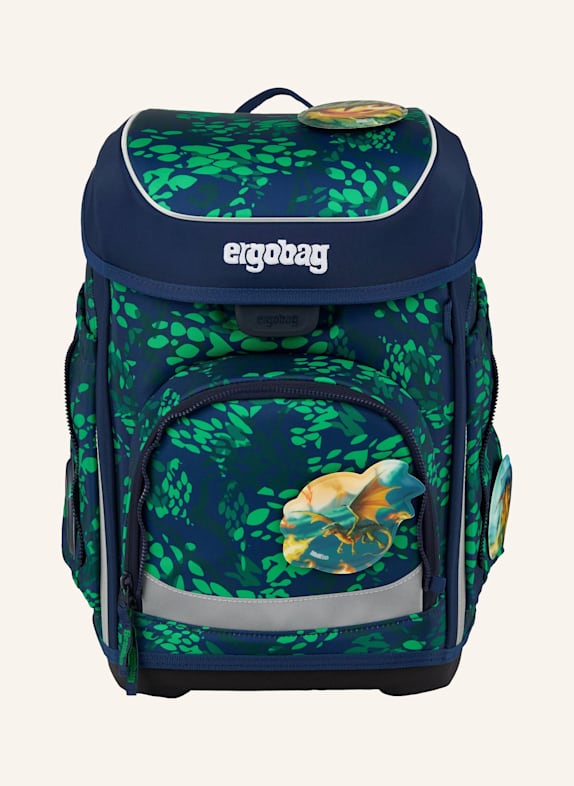 ergobag Schulranzen-Set CUBO SET GRÜN