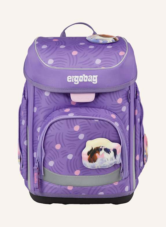 ergobag Schulranzen-Set CUBO SET LILA/ HELLLILA