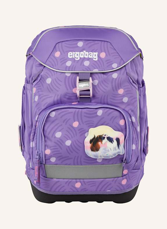 ergobag Schulranzen-Set PACK SET LILA/ HELLLILA