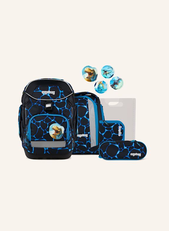ergobag Schulranzen-Set PACK SET HELLBLAU / BLAU