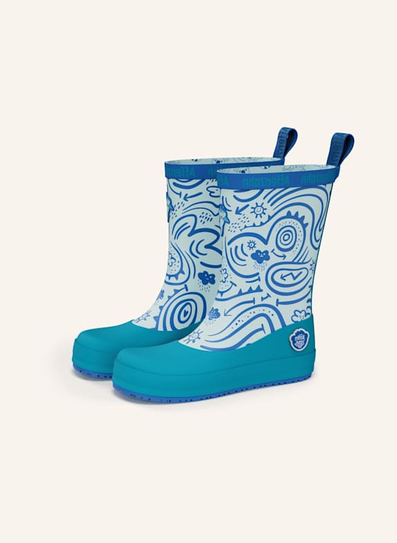 Affenzahn Gummistiefel PLASHY BLAU