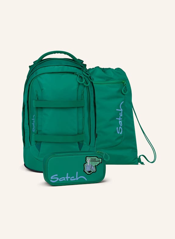 Satch Schulrucksack-Set PACK SET GRÜN