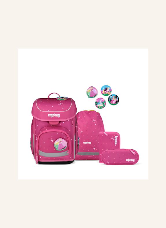 ergobag Schulranzen-Set CUBO SET PINK