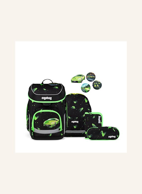 ergobag Schulranzen-Set CUBO SET SCHWARZ