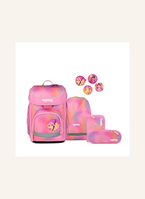 ergobag Schulranzen-Set CUBO SET PINK