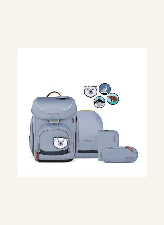 ergobag Schulranzen-Set CUBO SET BLAU
