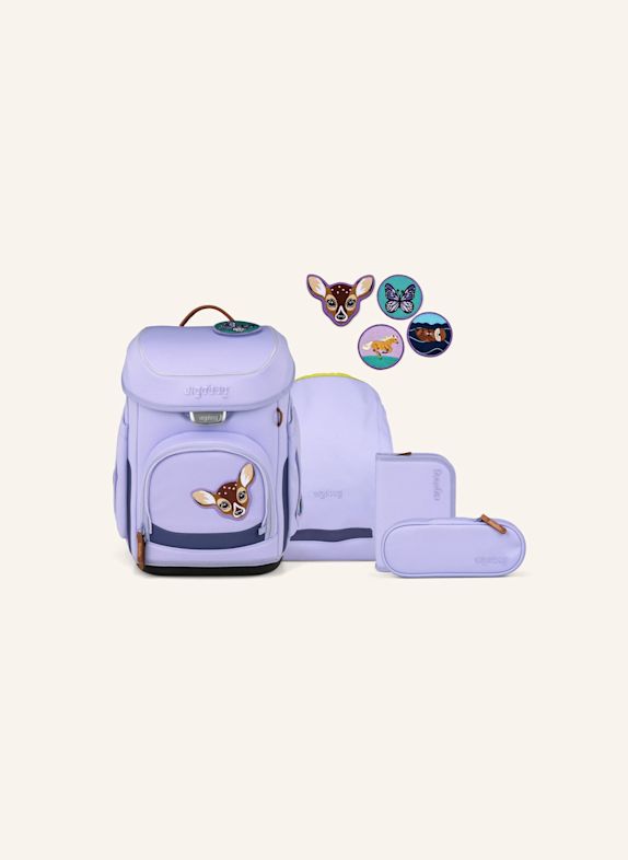ergobag Schulranzen-Set CUBO SET LILA / HELLLILA