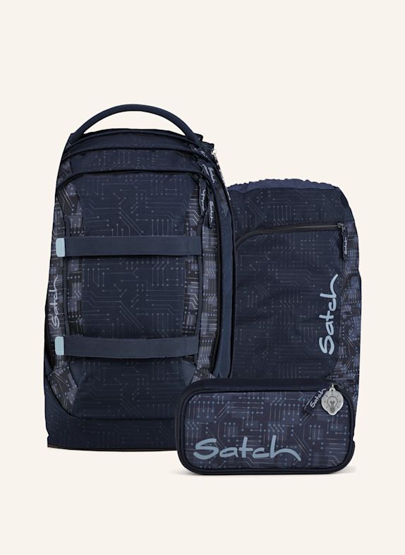 Satch Schulrucksack-Set PACK SET SCHWARZ