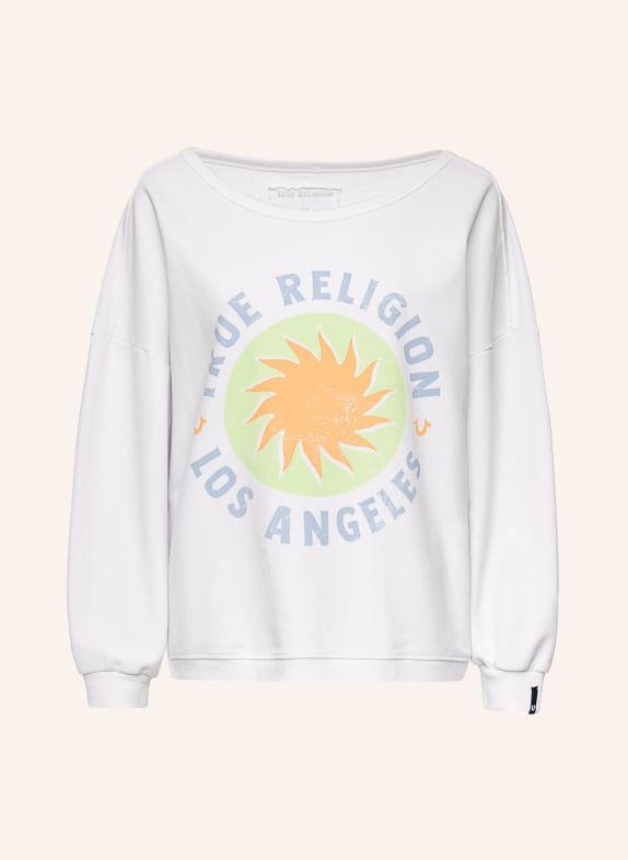 TRUE RELIGION Sweatshirt LOS ANGELES SUN WEISS