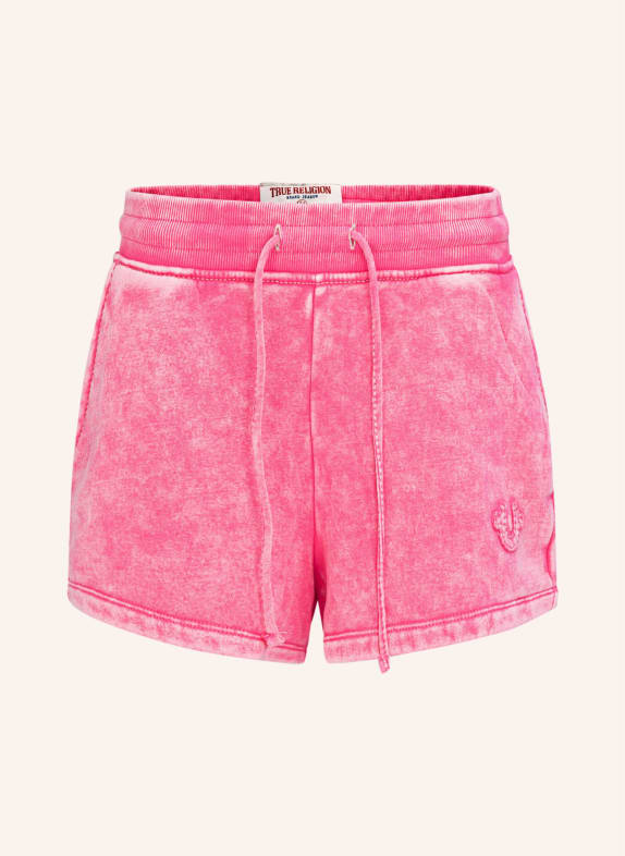 TRUE RELIGION WASHED LOUNGE SHORTS PINK