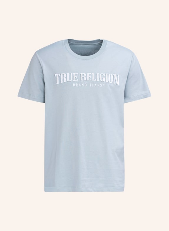 TRUE RELIGION T-Shirt ARCH Logo BLAU